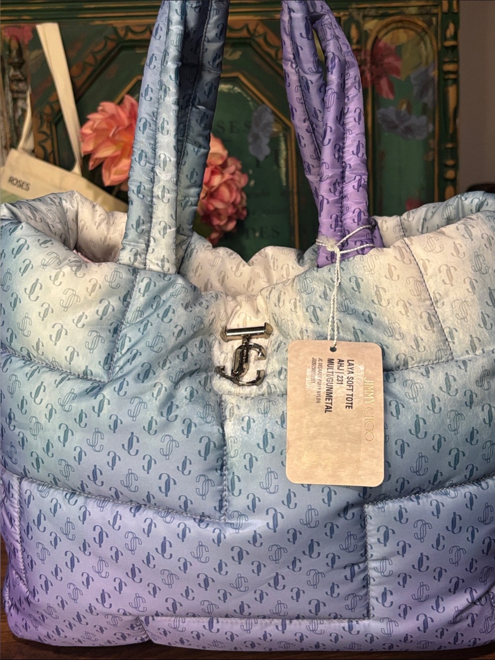 Jimmy Choo Laya Soft Tote~NWT w/COA - Picture 3 of 16